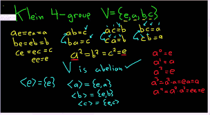 The Klein Four Group Math Videos Mathematics Algebra