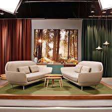 Big Sofas Picture Background Tv Set Design Stage Set Design Tv Design