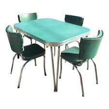 1960s Mid Century Retro Chrome Formica Dining Set Dining Table Chairs Retro Kitchen Tables Table And Chair Sets