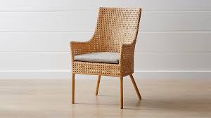 Maluku Natural Rattan Dining Arm Chair And Cushion Rattan Dining Chairs Dining Arm Chair Swivel Chair Living Room