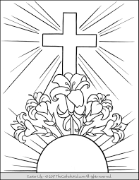 Easter Lily Coloring Page Easter Coloring Pages Cross Coloring Page Easter Coloring Sheets