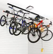 If you want the best bike racks for garage storage to ensure your bikes will not be damaged or your living space cluttered up, this is the place to check cyclingdeal 5 bike bicycle floor parking rack storage stand. Garage Gator Motorized Bike Lift Gg8220 Overhead Storage 220lbs Garage Tools Storage
