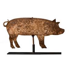 1stdibs Com Just Folk Pig Weathervane Antique Sculpture Antique Folk Art Pig Collectables