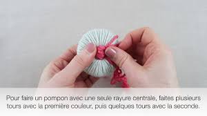 24 Creez Les Pompons Bicolores Youtube