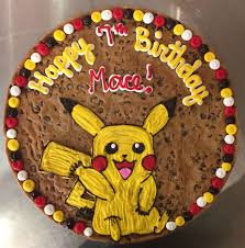 Pikachu Cookie Birthday Party Pokemon Birthday Cake Pokemon Birthday