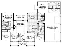 This kind of house have more space good space. House Plan 59947 Craftsman Style With 2800 Sq Ft 4 Bed 3 Bath 1 Half Bath