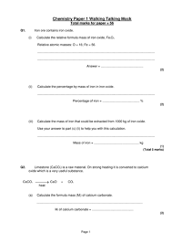 Aqa Trilogy Chemistry Paper 1 Mock Exam Questions Chemistry Paper Chemistry This Or That Questions