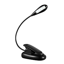 Rechargeable Book Light Single Head 4 Led Lights Clip On Reading Led Lamp 2 Brightness Settings For Night Reading Book Lights Led Reading Light Book Lamp