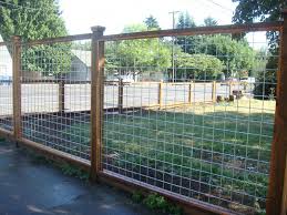 This Is A Nice Contemporary Style Of Fence Incorporating Heavy Duty Galvanized Steel Wire Pressure Treated Posts Cheap Fence Backyard Fences Welded Wire Fence