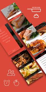 Let S Cook Cooking Recipe App Design Concept Psds On Behance Food App App Design Cooking App