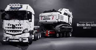 Hello Everyone Let Me Introduce My New Moc Mercedes Benz Actros Tractor Technic Figure 1 1 It Has 1 Xl Motor For Drive And Lego Truck Lego Technic Mercedes