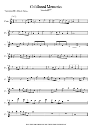 Flute Naruto Flute Sheet Music For Naruto Songs Image Gallery Flute Sheet Music Anime Sheet Music Piano Sheet Music