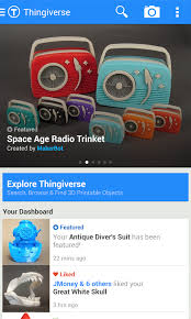 New App Makerbot S Thingiverse Android App Squeezes Thousands Of Free 3d Printer Models Into Your Pocket