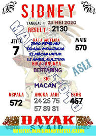 Syair Bocoran Prediksi Sydney 23 Mei 2020 Lucky Numbers For Lottery Singapore Lottery Strategy