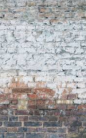 White Painted Brick Wallpaper Crumbling Wall Muralswallpaper Brick Wallpaper Brick Wallpaper Mural Brick Effect Wallpaper