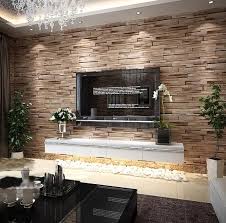Pvc Wood Stone Brick Wallpaper 3d Modern Wall Paper Luxury Classic Vintage Wallpaper Living Room Wallpaper Living Room Faux Brick Walls Living Room Background