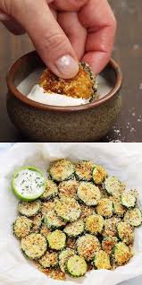 Baked Garlic Parmesan Zucchini Chips Recipe Diethood In 2020 Veggie Recipes Recipes Veggie Dishes