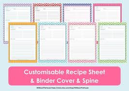 Pin By Barbara Matson On All About Planners Organising Printables Personalised Planners Cooking Printables Recipe Cards Template Recipe Sheets Printable Recipe Sheets