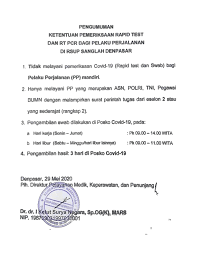 Swab Pcr Di Rsup Sanglah Sanglah Hospital Bali