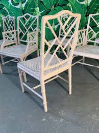 Chinese Chippendale Faux Bamboo Dining Chairs Bamboo Dining Chairs Chippendale Chairs Faux Bamboo