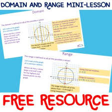 I Use This Domain And Range Mini Lesson For Almost All Of My Math Classes It Seems That Come Second Semester My Algebra 2 In 2020 Mini Lessons Math Resources Lesson