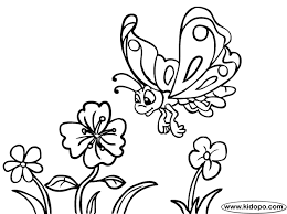 Butterfly With Flowers Coloring Pages Butterfly And Flowers Coloring Page Flower Coloring Pages Butterfly Coloring Page Fruit Coloring Pages