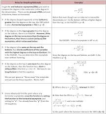 Rules For Graphing Rationals Eba Rational Function Math Study Guide Maths Algebra