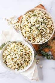 Olive Oil And Herb Popcorn Recipe Olive Oil Herbs Popcorn