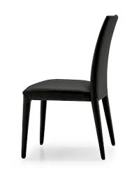 This Elegant Anais Dining Chair By Calligaris Is A Wooden Chair Entirely Covered By Genuine Italian Lea Black Dining Chairs Dining Chairs Leather Dining Chairs