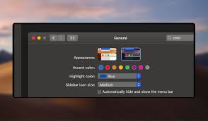 How To Enable Dark Mode On Macos Mojave Mojave Accent Colors Macbook Air