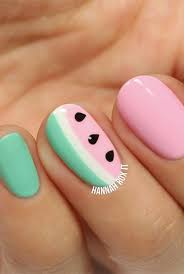 Keeping it simple on the top and funky on the underside looks amazing too. 20 Cute Summer Nail Design Ideas Best Summer Nails Of 2017