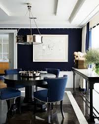 10 Gorgeous Black Dining Tables For Your Modern Dining Room Dining Room Blue Dining Room Navy Dark Blue Dining Room
