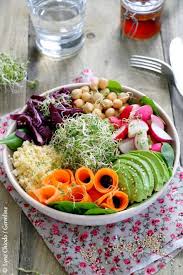 Buddha Bowl Aux Graines Germees D Alfalfa Radis Et Fenouil Aux Bowl Buddha Dalfalfa Fenouil Germees Raw Food Recipes Vegan Buddha Bowl Healthy Recipes