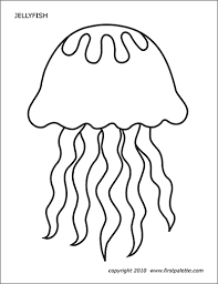 Jellyfish Free Printable Templates Coloring Pages Firstpalette Com Fish Coloring Page Seashells Template Fish Template