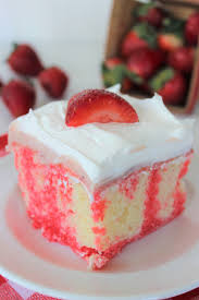 Strawberry Cheesecake Poke Cake Recipe Savoury Cake Fresh Strawberry Recipes Poke Cakes