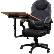 Computer Workstation Office Chair With Built In Desk Tray At Hayneedle Best Office Chair Office Chair Office Workstations