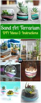 Collection Of Diy Sand Art Terririum Ideas Projects Layered Sand Terrarium Beach Themed Dessert Theme Sukkulenten Diy Sukkulententerrarium Terrarium Ideen
