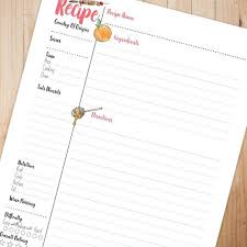 Recipe Binder Printables A4 Recipe Binder Recipe Page Recipe Book Binder Recipe Sheet Recipe Tem Recipe Binder Printables Diy Recipe Binder Recipe Binder
