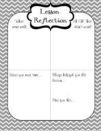 Lesson Reflection Freebie Teacher Reflection Teacher Lessons Student Teaching