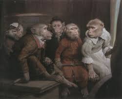 The Singerie Monkeys Acting As Humans In Art The Public Domain Review Monkey Art Animal Art Art