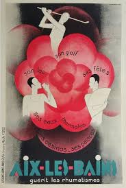 Original Vintage Poster Aix Les Bains Golf Lac Eaux Thermales Casinos Claude Gadoud Vintage Travel Posters Vintage Posters Travel Posters