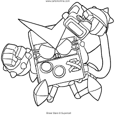 Dibujos De Brawl Stars Para Colorear De 8 Bit