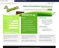 Neco result card is n300 only. Neco Result Checker 2019 2020 Www Mynecoexams Com Projects Ng