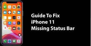 Guide To Fix Iphone 11 Missing Status Bar Iphone 11 Pro Manual User Guide Pdf Iphone 11 User Guide Fix It