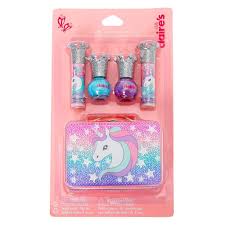 Claires Claire S Club Miss Glitter The Unicorn Makeup Tin Set 4 Pack In 2020 Unicorn Makeup Unicorn Slippers Unicorn Lip Gloss