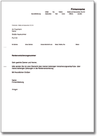 Die rentenversicherungsnummer ist auf dem sozialversicherungsausweis auf der rechten innenseite zu finden. Anfrage Bei Der Rentenkasse Rentenversicherung De Musterbrief Download