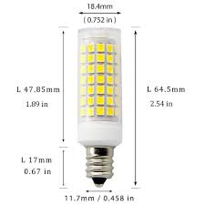 Ftx E12 Led Light Bulb 110v120v130v Daylight White8 5w Equivalent To 75w100w Incandescent Lamp Or Halogen Bulb Light Bulb Led Light Bulb Ceiling Fan With Light
