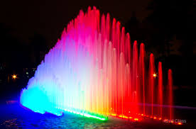 Lima Water Show Lights Up The Night 42nd Class Fountains Water Landscape Lighting