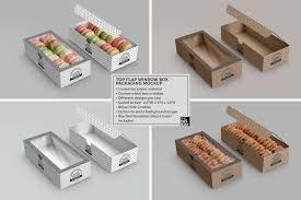 Top Flap Window Box Packaging Mockup Food Box Packaging Box Packaging Packaging Mockup