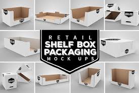 Retail Shelf Box Packaging Mockups1 Retail Shelving Packaging Packaging Mockup